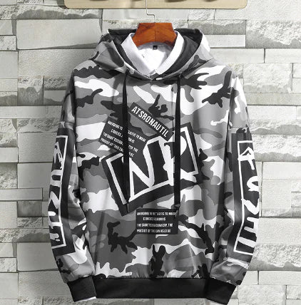 Camouflage Long Sleeve Hoodie for Youth (Korean Style)