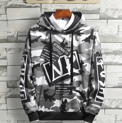 Camouflage Long Sleeve Hoodie for Youth (Korean Style)